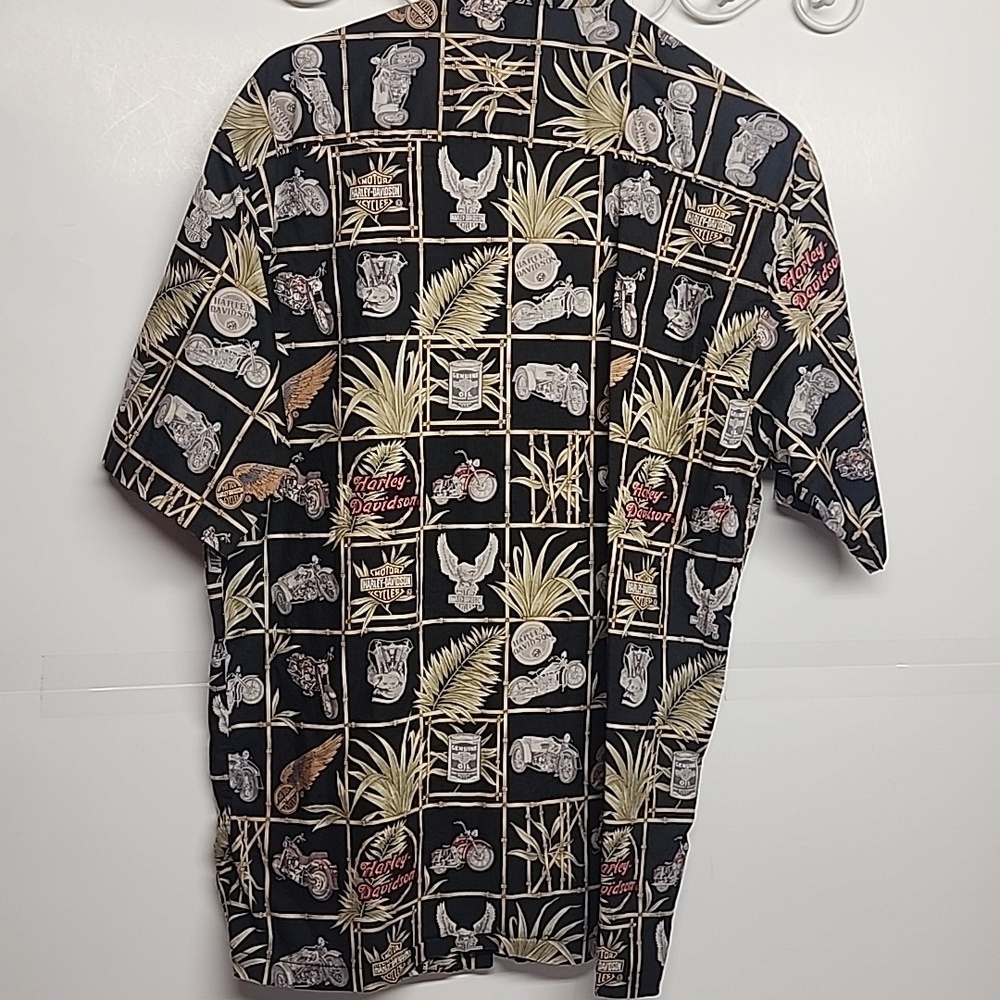 Harley-Davidson Motorcycles Vintage 100% cotton casual button-down shirt szM WOW - Picture 6 of 10
